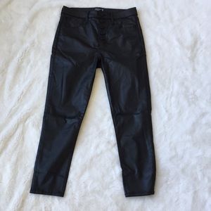 Abercrombie High rise leather pants